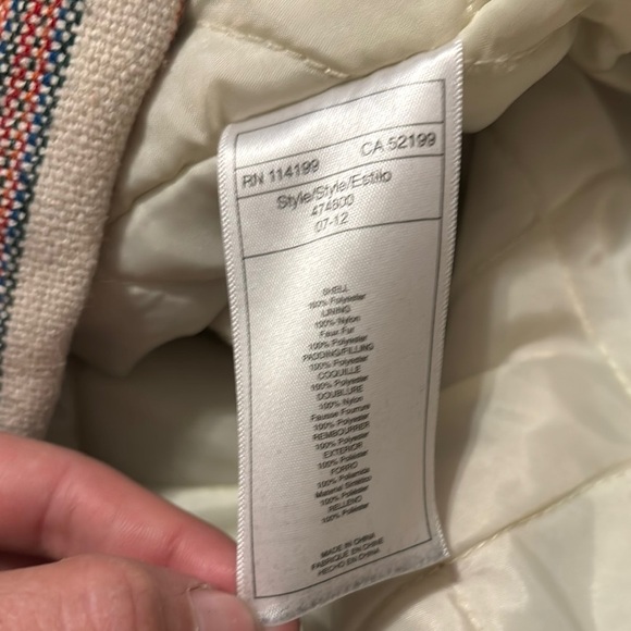 Roxy Pink and White Teddy Jacket Cozy Faux Fur - Picture 11 of 11